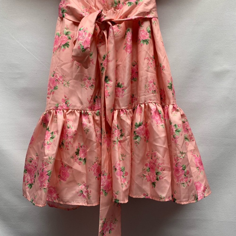 LoveShackFancy for Target Cecile Puff Sleeve Pink Floral Dress Sz. 14 - Picture 9 of 9